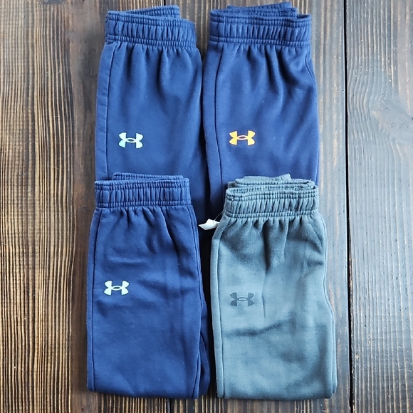 Under Armour Kids' Sweatpants - Navy and Gray - Picture 1 of 12
